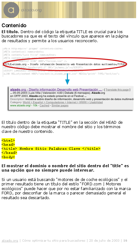 pagina ejemplo documento buscadores