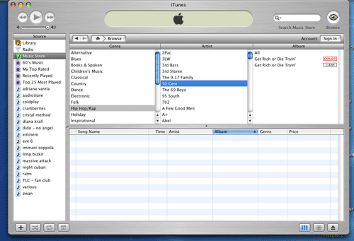 imagen de itunes buscador