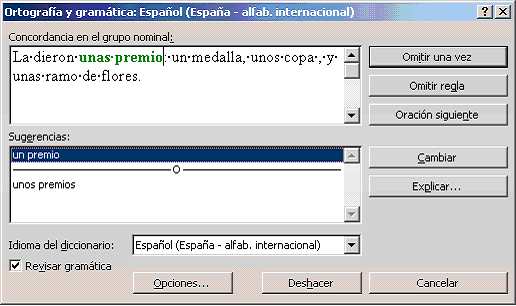 error hablando sobre el tema:<br />
validación gramatical