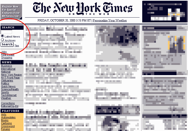 pagina del NYT