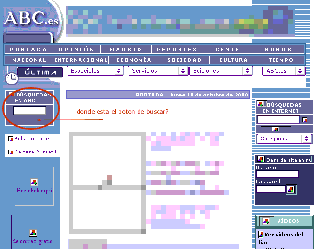 como se presenta el buscador en el ABC