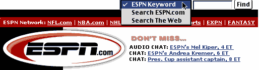 buscador en espn